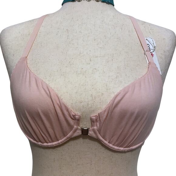 Cosabella NWT Front Close Baby Pink Bra Women 34B - Picture 2 of 10